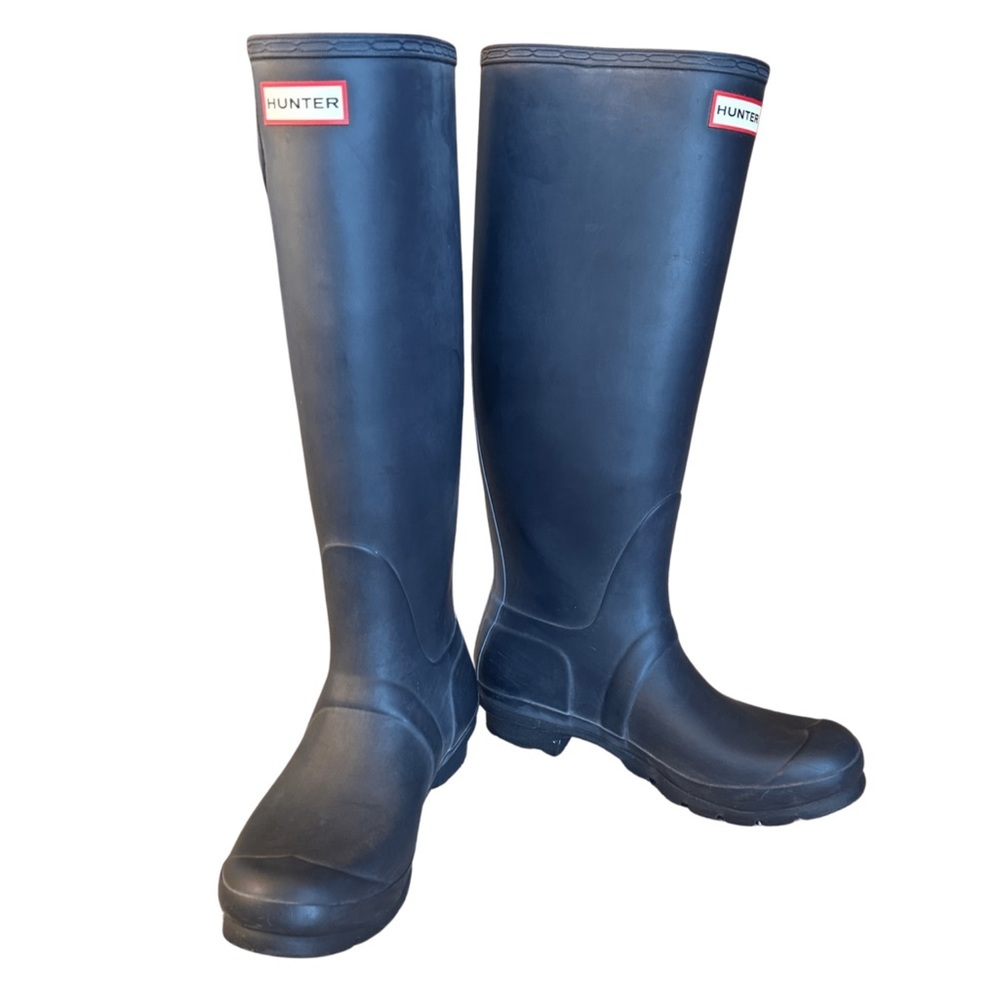 Hunter Boots - Navy Blue size 8